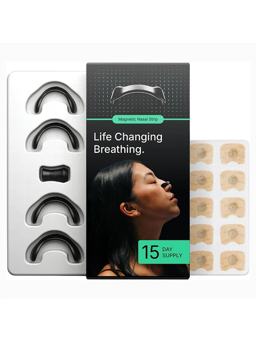Transform Your Sleep with Skin Safe Nasal Strips - Breathe Easier, Snore Less, and Enhance Oxygen Flow with Our Magnetic Dilators Starter Kit